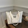 Bolso Tote de Alta Gama para Mujer 2024 Nueva Llegada Bolso de Mano Portátil Versátil de Moda Color Sólido Gran Capacidad Bolso de Hombro