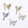 Colgante pequeño de mariposa con forma de gota de aceite de aleación de estilo coreano, pendientes, collares, pulseras y pendientes, accesorios de decoración de joyería.