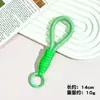 Estilo Ins Corda Curta Trançada Cordão para Celular Chaveiro Colorido Candy Corda Artesanal Unissex Pulso Cordão Anti-Perda Removível