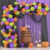Conjunto Combinado de Balões de Látex para Halloween Corrente de Balões de Filme de Alumínio Fantasma Fantasma Suprimentos para Arranjo de Atmosfera de Festa