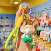 Chaveiro de elefante colorido galvanizado de celebridade da internet chaveiro de casal para homens e mulheres pendente de bolsa desenho animado presente requintado presente