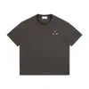 Camiseta de Verano Nueva 2026 Vintage Yidao con Logo de Letra Minimalista Japonés para Hombre, Corte Holgado, Hombro Caído, Versátil Casual de Manga Corta
