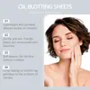 Ouhoe Papel Refrescante de Carbón de Bambú Absorbente de Grasa Facial Papel Absorbente de Grasa Facial Refrescante y Cuadriculado Diario Portátil
