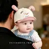 Gorra de Béisbol Adorable con Orejas de Oso para Bebés y Niños Pequeños, Niños y Niñas, Protección Solar, Sombrero Delgado de Pico de Pato para Verano