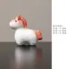 Estatueta de Cavalo de Chá com Esmalte Mudado em Forno Miyang, um Luxuoso Acessório para Conjunto de Chá, Decoração de Mesa de Chá e Suporte de Tampa de Bule de Alto Valor