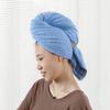 Toalla de Terciopelo Coral Transfronteriza para Cabello Largo, Gorro de Ducha Ampliado, Gorro para Secar el Cabello para Mujeres, Turbante Grueso de Cuadros de Piña, Secado Rápido