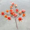 Hojas de árbol artificiales: hojas de arce rojo, hojas de arce japonés, hojas de ginkgo, hojas de plátano de sombra, hojas de sicómoro, hojas de arce de cinco puntas, ramas de aliso, hojas de plástico artificial