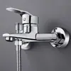 Válvula Mezcladora de Cobre para Agua Caliente y Fría, Grifo de Ducha, Grifo para Cabezal de Ducha de Bañera, Válvula de Tres Vías, Interruptor Mezclador de Agua, Doble Apertura