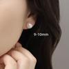 Pendientes de perlas de agua dulce naturales para mujer, diseño de nicho simple, pendientes de perforación en la oreja, mini pendientes avanzados, joyería para la oreja