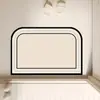 Alfombrilla de Piso para Inodoro de Secado Rápido, Alfombrilla de Puerta de Baño Absorbente Antideslizante de Lujo, Felpudo de Entrada Estilo Francés de Tierra de Diatomeas