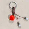 Chaveiro de Bolsa de Cerâmica Tecida à Mão Jingdezhen, Pingente Criativo com Argola de Mola, Presentes Pequenos Culturais e Criativos Atacado