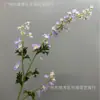 Flores de delfinio artificiales de alta calidad con tacto realista, arreglo floral blanco con línea de lujo, arreglo floral de pie para habitaciones modelo