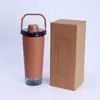 Taza Batidora Portátil de Moda Transfronteriza Acero Inoxidable 304 Gran Capacidad Taza con Aislamiento al Vacío Botella de Agua Deportiva Portátil para Exteriores