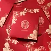 Sobres Rojos para Bodas, Disponibles en Tamaños Grande, Mediano y Pequeño, Gama Alta, con el Carácter "" (Doble felicidad), Adecuado para Dinero de Regalo, Recuerdos de Boda y Sobres Rojos Tradicionales para Bloquear la Puerta en Bodas