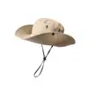 Sombrero de Sol de Verano para Hombre, Secado Rápido, para Exteriores, Montañismo, Deportes, Protección Solar, Malla Transpirable, Visera Solar, Sombrero de Sol Plegable, Sombrero de Pescador