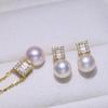 Accesorios de bricolaje S925 pendientes de perla de plata esterlina colgante traje soporte vacío moda pendientes exquisitos pendientes colgantes accesorios