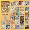 Libro de pegatinas de papel recubierto Xinmo, envío directo de una pieza, materiales creativos de estilo japonés infantil para journaling, decoración diaria y collage