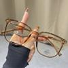 Nuevos Lentes Retro Ultraligeros de Moda Negros Simples con Sensación de Alta Gama Armazón de Lentes Disponible con Armazón de Lentes de Luz Antiazul