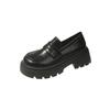 Celebridade da Internet Tamanho Pequeno Confortáveis Verão Aumento de Altura Sapatos de Couro Pequenos Femininos Primavera Novo Combina com Tudo Marrom Plataforma Sapatos de Camada Única