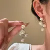 Pérola da Lua~Brincos de Cacho de Uva Estilo Francês Vintage, Brincos de Luxo de Alta Qualidade, Acessórios de Orelha Versáteis e Elegantes