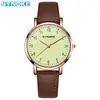 Artículos de Fábrica Synoke Reloj de Cuarzo de Moda Casual para Mujer Reloj de Cuarzo Diseño Impermeable Correa Simple Caja de Aleación