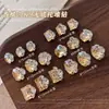 Lujo Ligero K9 Champagne Apilado Decoraciones de Uñas con Pedrería Cristal Ardiente Dulce de Roca Cuadrado Gordo Huevo de Paloma Sin Base Portavasos Accesorios de Bola de Pedrería
