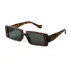 Gafas de Sol Cuadradas Pequeñas de Marco Delgado de Moda Europea y Americana Más Vendidas de Amazon para Hombres y Mujeres, Gafas de Sol de Alta Gama con Monturas de Carey Verde Fluorescente