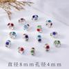 Anillo de cinco diamantes, pulsera, collar, accesorios, cuentas de siete colores, cuentas sueltas, accesorios, bola de diamantes de imitación, materiales de cristal hechos a mano
