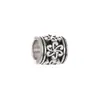 Accesorios transfronterizos DIY de aleación de plata de Xizang tubo recto joyería de plata antigua cuenta espaciadora hebilla de collar hebilla de pulsera hebilla de trenza sucia