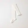 Calcetines para Niñas 2026 Otoño Nuevos Lisos con Raya Vertical Medias para Niñas Pequeñas y Bebés Medias de Capa Base