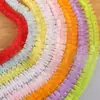 En stock 2.5cm color encaje plisado forma de I hilo de nieve cinturón DIY accesorios decorativos hechos a mano para ropa al por mayor