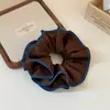 Goma para el cabello de doble capa para otoño e invierno con borde de bloqueo exquisito, banda para el cabello de moda estilo vintage de alta gama, versión coreana
