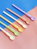 Popote, Cuchara para revolver, Vaso de agua, Vaso de vidrio, Popote para té de leche, Cuchara de plástico desmontable, Accesorios para vaso de doble propósito, Portátil