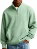 Sudadera de manga larga de color sólido pesado nueva, con cuello alto, europea y americana transfronteriza, para hombre, simple, a la moda, casual, deportiva, versátil, ropa para hombre