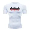 Camiseta de hombre Y2K manga corta secado rápido deportiva ajustada animación secado rápido gimnasio entrenamiento mallas manga corta deportiva