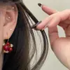 Pendientes de Zirconia para Año Nuevo con Aspecto de Alta Gama, Estilo Dulce y Fresco, Pequeños y Sencillos, Modernos y Versátiles, Aretes de Personalidad Única