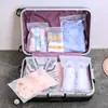 Bolsas de Armazenamento de Viagem T Roupas Roupa Íntima Sapatos Sacos Transparentes Seláveis Separados Bolsas Organizadoras de Roupa para Mala de Viagem