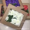 Fábrica en stock caja de regalo rosas de simulación 8cm25 caja de regalo de rosas para el Día de San Valentín flores de espuma de PE