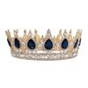 Corona Redonda Barroca Retro de Estilo Europeo Color Clásico Show Corona de Reina Boda Novia Vestido de Novia Joyería para la Cabeza