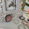 Aplicable a Apple Watch, funda para Apple iwatch876, funda rígida con protección galvanizada de PC de dos colores, funda protectora de medio paquete