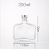 Botella Cuadrada Transparente Engrosada de Vidrio para Aromaterapia Exquisita Botella Vacía de Vidrio para Aromaterapia Portátil Sub-empaque Botella de Muestra Pequeña Decoración del Hogar