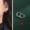 Brinco de Argola de Corrente Nicho Transmissão ao Vivo TikTok Personalizado Estilo Deslocamento Sensação Avançada de Luxo Leve Elegante Brincos de Corrente Circular