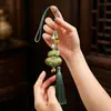 Acabamento Feito à Mão Brocado Imitação Dinastia Song Novo Estilo Chinês Pingente de Cuia Estilo Nacional Borla Roxa Chaveiro de Carro Ornamento