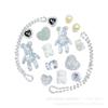 Cadena Diamante Amor Oso Ajuste Agujero Zapatos Hebilla Perla Accesorios Zapatos Flor Hebilla Decorativa Hebilla Pantuflas Accesorios DIY