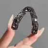 Pinza de garra en forma de V nueva popular de alta gama con pedrería para recogido a media altura clip para el cabello de temperamento para mujer accesorio para el cabello pinza vertical clip para cola de caballo