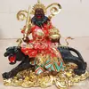 Tienda de Fábrica al por Mayor de Cobre Puro Zhao Gongming Dios de la Riqueza Adornos Montando el Tigre Wu Dios de la Riqueza Estatua de Cobre