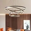 Candelabro Minimalista Creativo para Sala de Estar, Estilo Italiano Circular Personalidad Creativa Luz de Lujo Colgante para Comedor, Iluminación Zhongshan