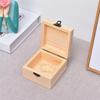 Caja de madera de pino vintage rectangular con tapa abatible para almacenamiento con cerradura Caja de almacenamiento para regalos de collares y joyas al por mayor
