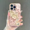 Fábrica de Fundas para Teléfono Móvil Amarillo Rosa Pintura al Óleo Flores Manzana 18Promax Funda Protectora de Vidrio Venta al por Mayor Iphone16 Funda Dura