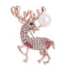 Moda Europeia e Americana Broche de Veado de Natal Cabeça de Veado Fofa Animal Alce Broche de Alta Qualidade Joia Corsage Decoração de Roupa Feminina